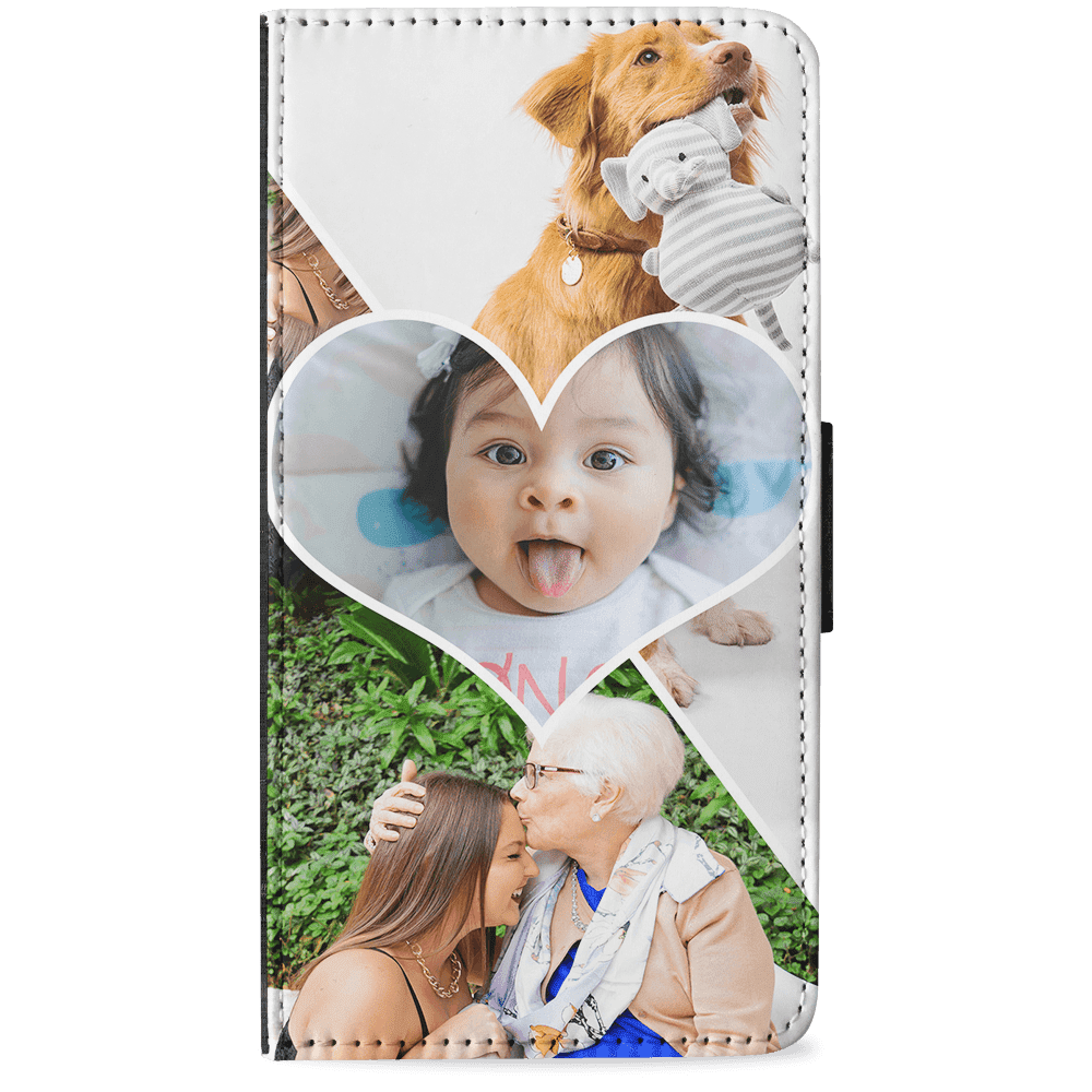 iPhone XS Max Personalised Wallet Case - Faux Leather